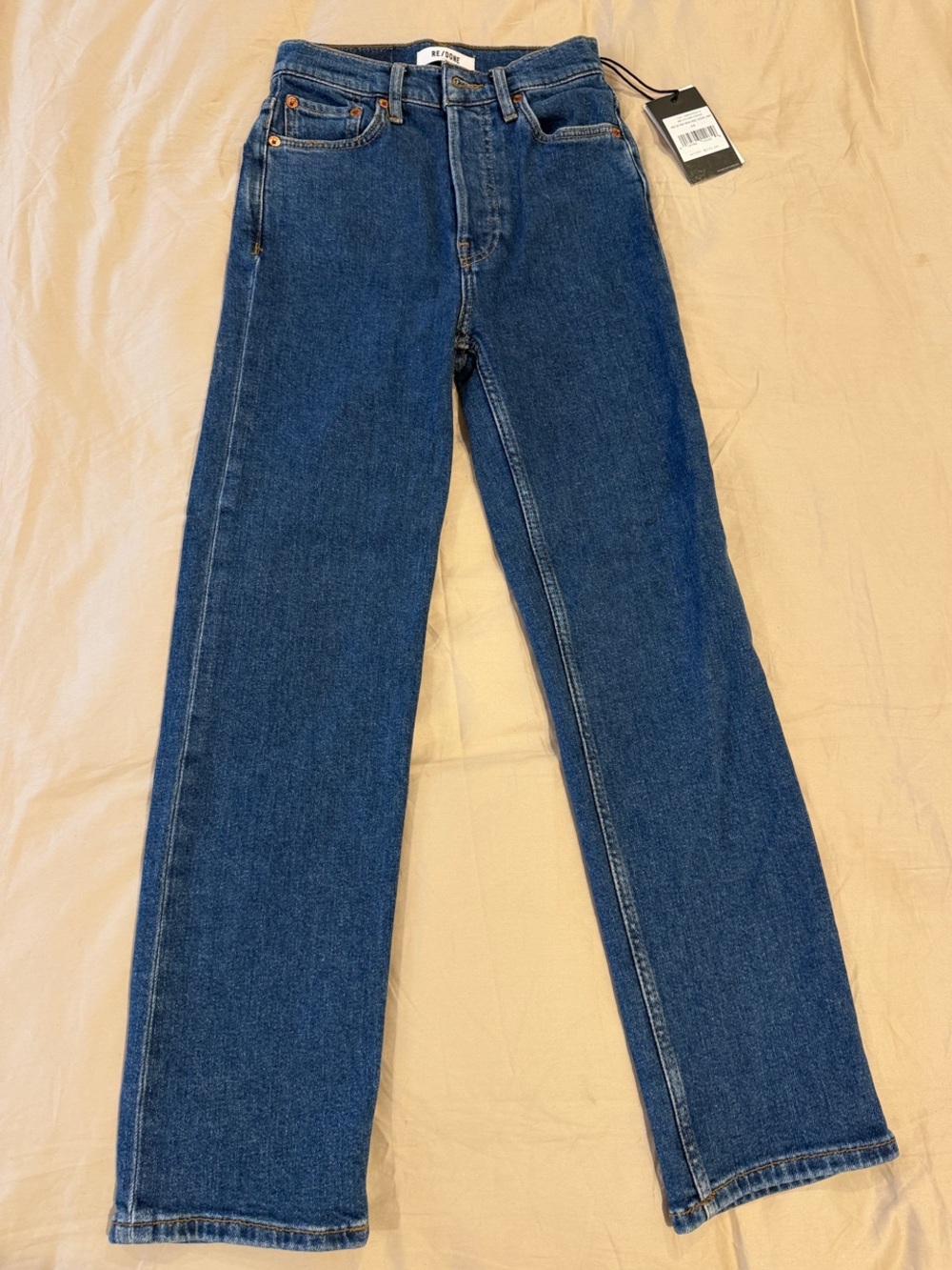 Re/Done Men’s Jeans Tag - White and Black